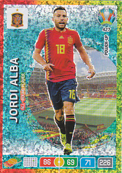Jordi Alba Spain Panini UEFA EURO 2020 POWER-UP - All-round Player #427
